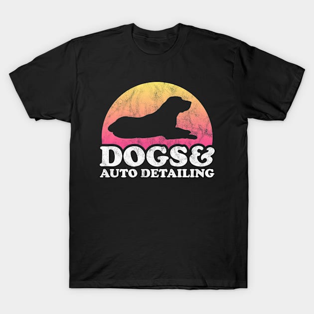 Dogs and Auto Detailing Gift Dog and Car Lover Gift T-Shirt by JKFDesigns